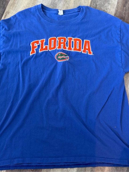 Hanes Tops - Hanes Blue Florida Gators Tee with Orange Logo